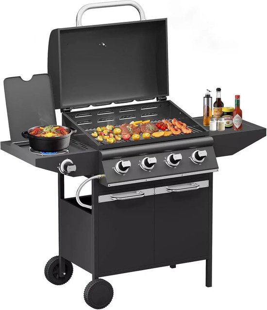 BORVAT® Gasbarbecue Grillwagen 15kW 4+1 Branders review