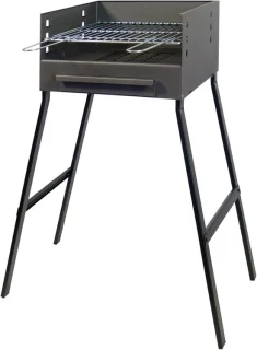 Buiten Grill - IJzeren Grill - Buiten Koken - Stabiele Constructie - 75 cm - Zwart