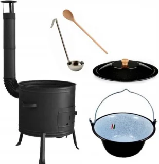 Buiten kookkachel-set hongaarse ketel 8 liter