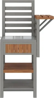 Buiten Leven Houten Tuinkast 74 x 54 x 149 cm Naturel