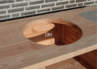 BuitenDuurzaam Boston BBQ tafel 2-delig