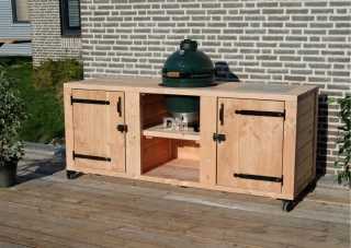 BuitenDuurzaam Chicago barbecue tafel 3-delig