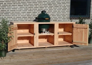BuitenDuurzaam Chicago barbecue tafel 3-delig