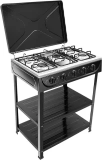 Buitengasfornuis met 5 branders en grill