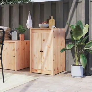 Buitenkeuken deuren massief grenenhout 50x9x82 cm