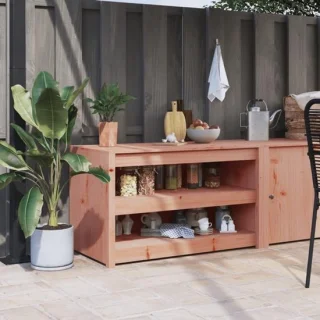 Buitenkeuken kast - tuinkast opbergkast - modulair ontwerp - 106 x 55 x 64 cm - Douglas