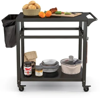 Buitenkeuken op Wielen – BBQ Trolley