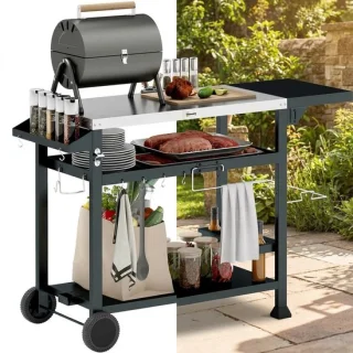 Buitenkeuken op wielen - bbq-trolley