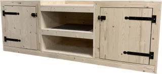 Buitenkeuken Steigerhout 230 cm Verrijdbaar