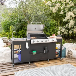 Buitenkeuken TEXAS 4+1 branders