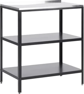 Buitenkeuken Trolley Keukeneiland 80x50x90 cm - Zwart