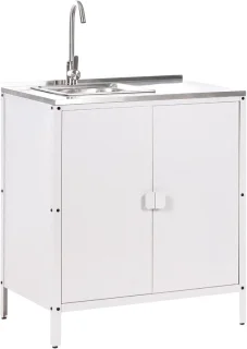 Buitenkeukenkast 80x50x90 cm - Wit