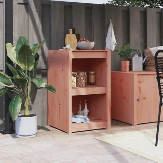 Buitenkeukenkast Massief Douglas 55x55x92 cm - Onbehandeld