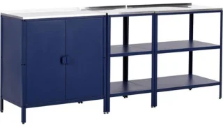 Buitenkeukenset – modulaire buitenkeuken – blauw