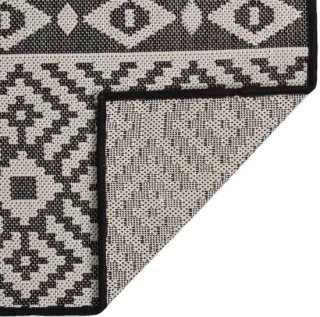 Stevig en simpel: zwart buitentapijt 160x230 cm