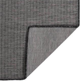 De Buitenkleed platgeweven 140x200 cm grijs in één oogopslag