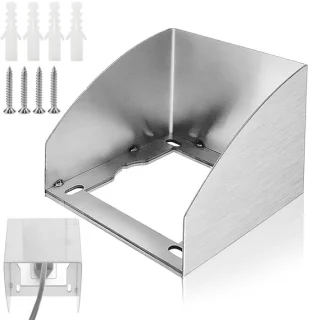 Buitenstopcontact RVS 9,5 x 9 cm