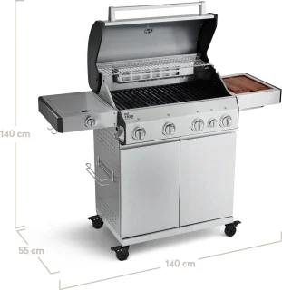 BURNHARD® Big FRED Deluxe Series 3 - 4-branders gasbarbecue