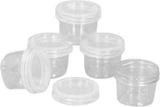 Camping Box kruidenhouderset 5 stuks PET 40 ml (wit)