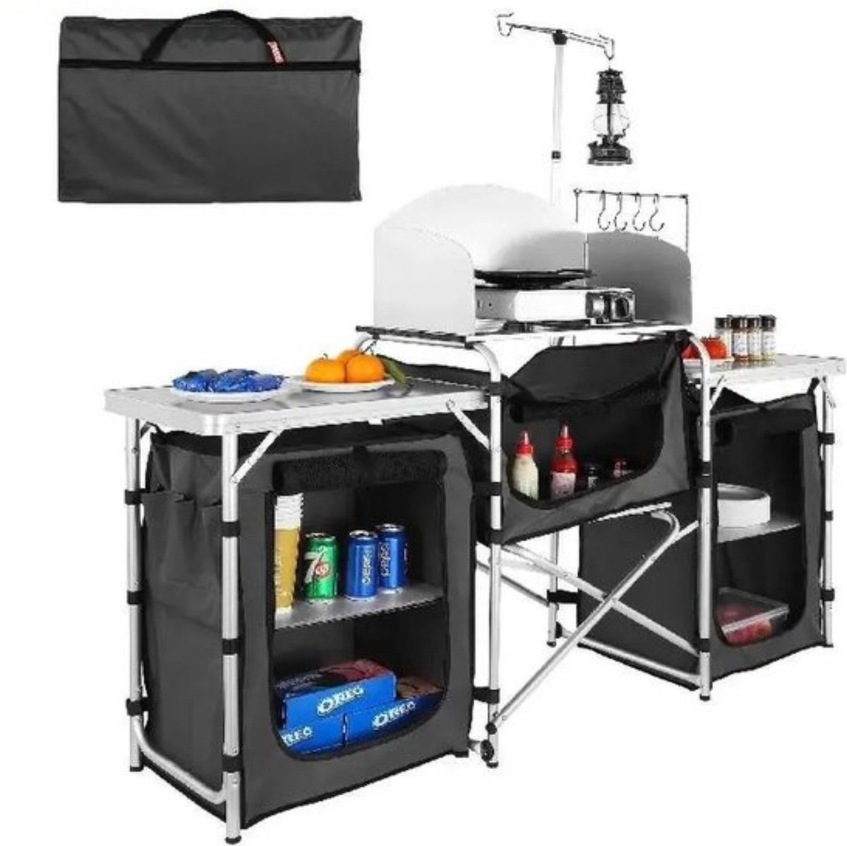 De Camping Buitenkeukenkast Compact Tuinkast in één oogopslag