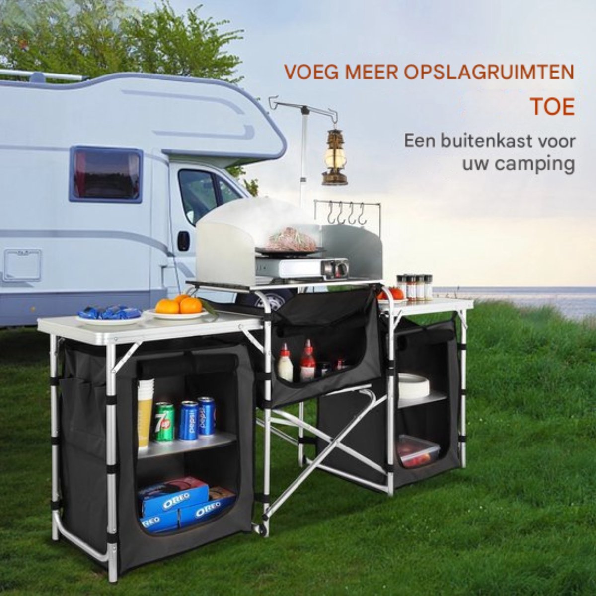 Wat vinden we goed aan de Camping Buitenkeukenkast Compact Tuinkast