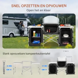 Camping Buitenkeukenkast Compact Tuinkast