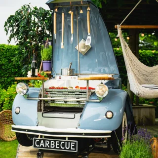 CARBECUE Citroën 2CV Grill Pastelblauw