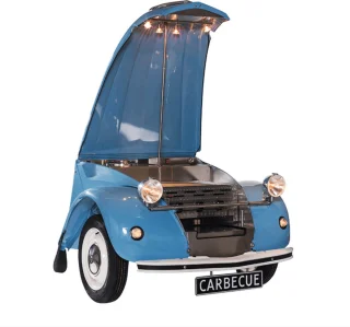 CARBECUE Citroën 2CV Grill Pastelblauw