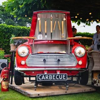 Carbecue Mini Cooper Fire Red Grill