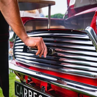 Carbecue Mini Cooper Fire Red Grill