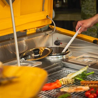 CARBECUE Renault 4 Grill Okergeel