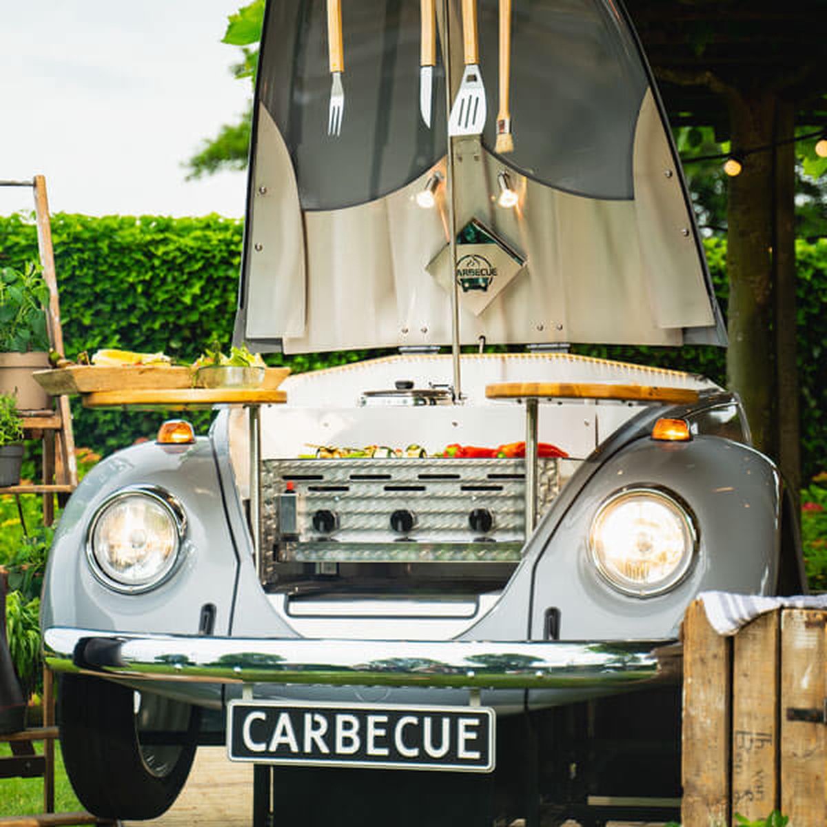 Wat vinden we goed aan de CARBECUE Volkswagen Kever Grill War Grey