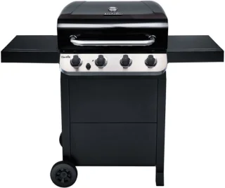 Char-Broil gasgrill met 4 branders - zwart