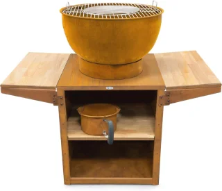 Compacte Buitenkeuken Mobiele Barbecue op Wielen