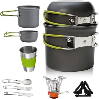 Complete camping servies set