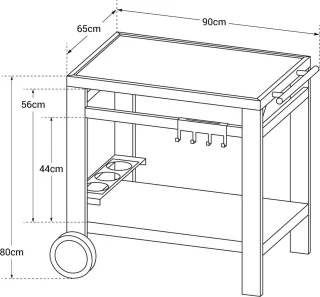 Wat vinden we goed aan de COOK'IN GARDEN Média 80 Dressoir