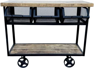 Deco4yourhome Trolley BBQ Tafel 110cm