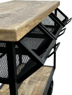 Deco4yourhome Trolley BBQ Tafel 110cm
