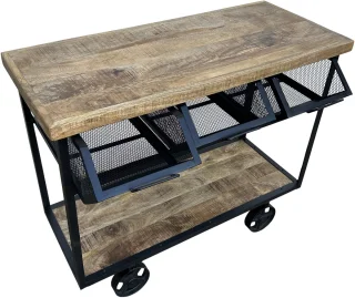 Deco4yourhome Trolley BBQ Tafel 110cm
