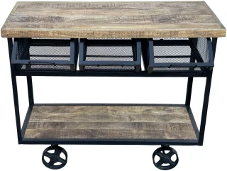 Deco4yourhome Trolley BBQ Tafel 110cm