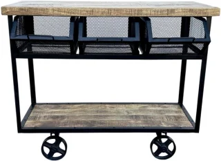 Deco4yourhome Trolley BBQ Tafel 110cm
