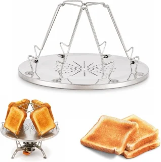 Draagbare campingtoaster voor gasfornuis