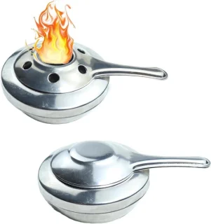 Draagbare rvs fonduebrander, 2 stuks