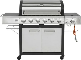 El Fuego Longbeach 6.1 Gasbarbecue Zwart/RVS