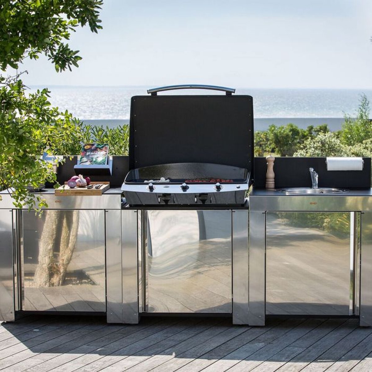 Wat vinden we goed aan de Eno Modulo Buitenkeuken Plancha 80cm Inox HPL