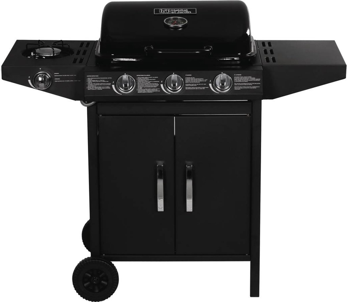 Wat vinden we goed aan de Festa 4 Gas BBQ Zwart - 4 Branders + Zijbrander