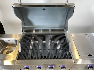 FireCuisine RVS gasbarbecue 4 branders