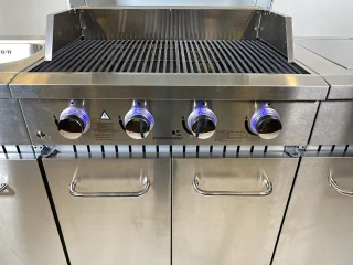 FireCuisine RVS gasbarbecue 4 branders