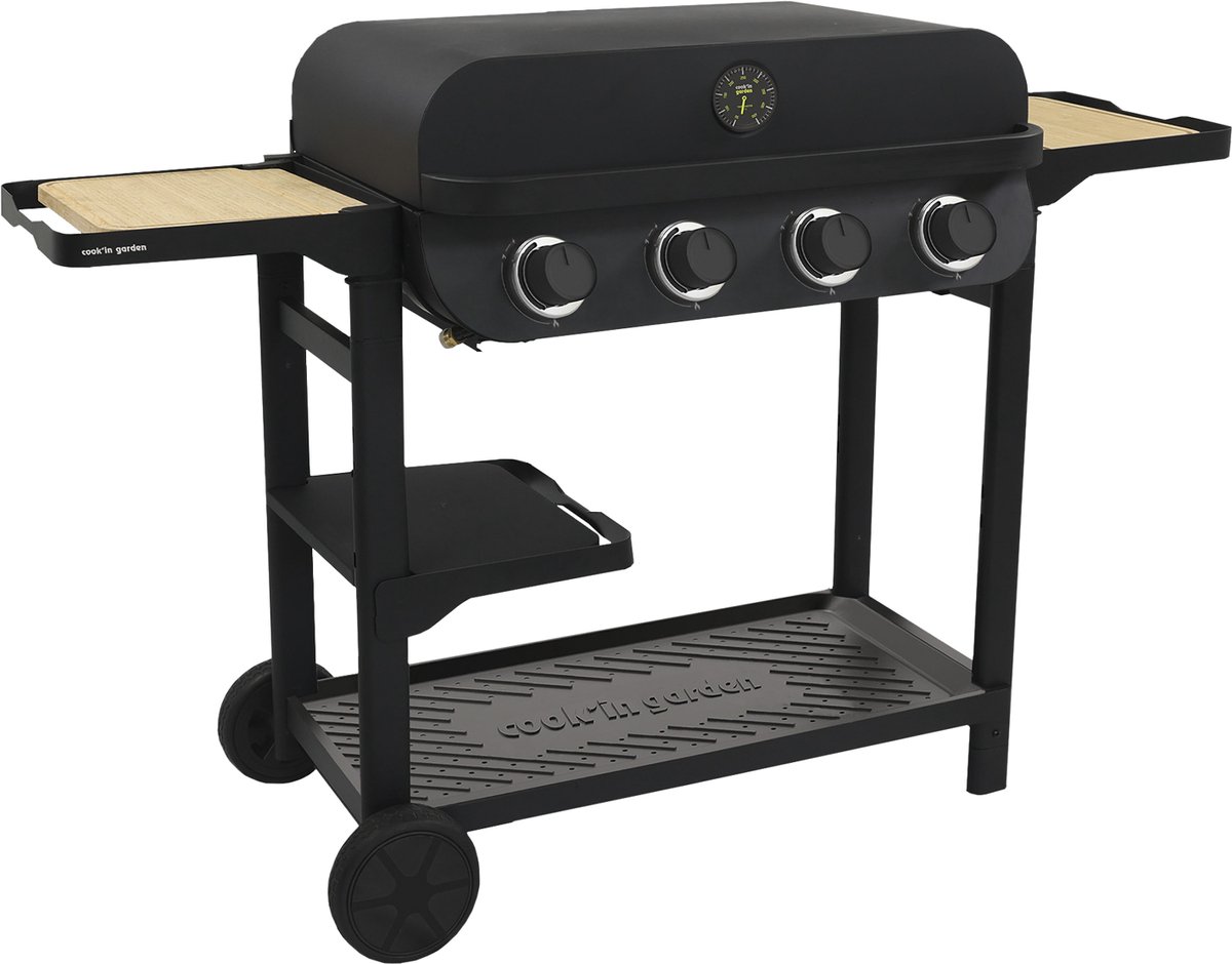 De Flavo 70 Gasbarbecue op Wagen in één oogopslag