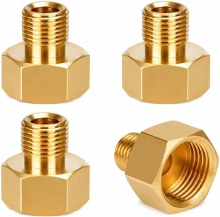 Gas Adapter Set van 4 Stuks, 1/2 Inch naar 1/4 Inch Draad